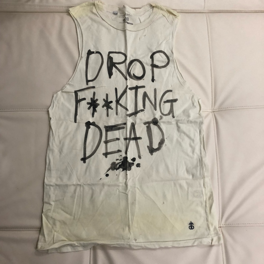 🚫 SOLD 🚫 Drop Dead DFD cream vest